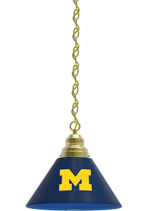 Gold Michigan Wolverines Single Billiard Lamp