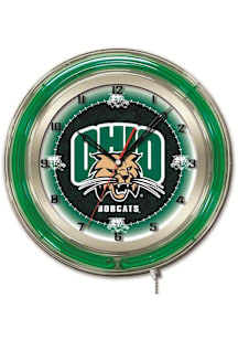 Ohio Bobcats 19in Neon Wall Clock
