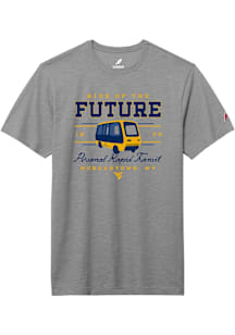 West Virginia Mountaineers Grey Personal Rapid Transit PRT Short Sleeve T Shirt