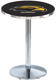 Southern Mississippi Golden Eagles Chrome Round Base Pub Table