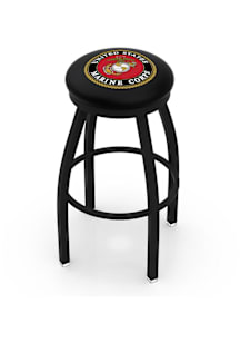 Marine Corps Black Pub Stool - Black