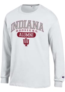 Mens Indiana Hoosiers White Champion Pill Alumni Jersey Tee