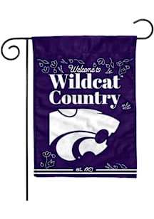 K-State Wildcats Double Sided Garden Flag - White