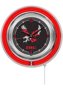 Eastern Washington Eagles Double Neon Wall Clock