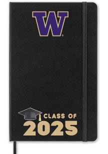 Black Washington Huskies Class of 25 team logo Notebook and Folder