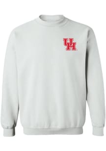 Vive La Fete Houston Cougars Womens White Impressions Crew Sweatshirt