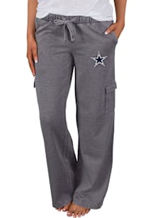 Concepts Sport Dallas Cowboys Womens Charcoal Trackside Cargo Loungewear Sleep Pants