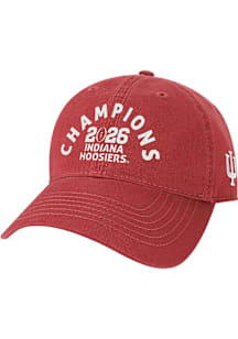 Indiana Hoosiers 2026 National Champs EZA Twill Adjustable Hat - Red