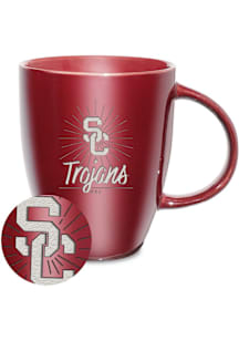 USC Trojans Sunburst Ceramic Lustre Ceramic Mug - Cardinal