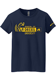 Summit Sportswear Drexel Dragons Womens Navy Blue Admitted Students Day 2024 Short Sleeve T-Shirt