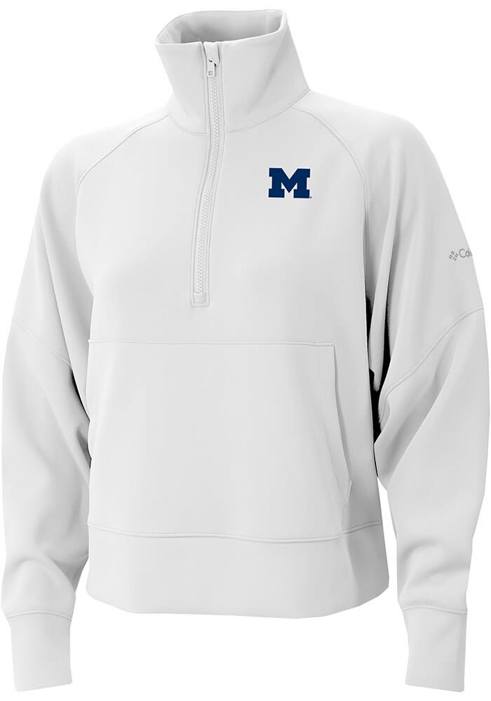 Michigan Wolverines Columbia Womens White Heat Seal Wickham Hills