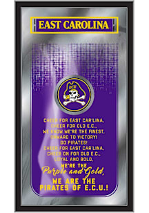 East Carolina Pirates Fight Song Hanging Back Bar Mirror