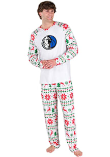 Concepts Sport Dallas Mavericks Mens White Holiday Tidings Sleep Pants