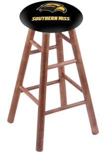Southern Mississippi Golden Eagles Round Cushion Maple Pub Stool - Brown
