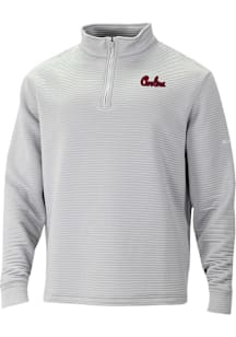 Columbia South Carolina Gamecocks Mens Grey Pack It Up Long Sleeve Qtr Zip Pullover