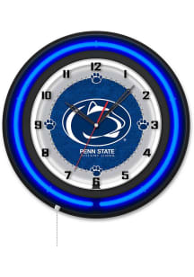 Black Penn State Nittany Lions 19in Neon Wall Clock