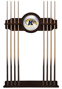 Kent State Golden Flashes Solid Wood Cue Rack Pool Table