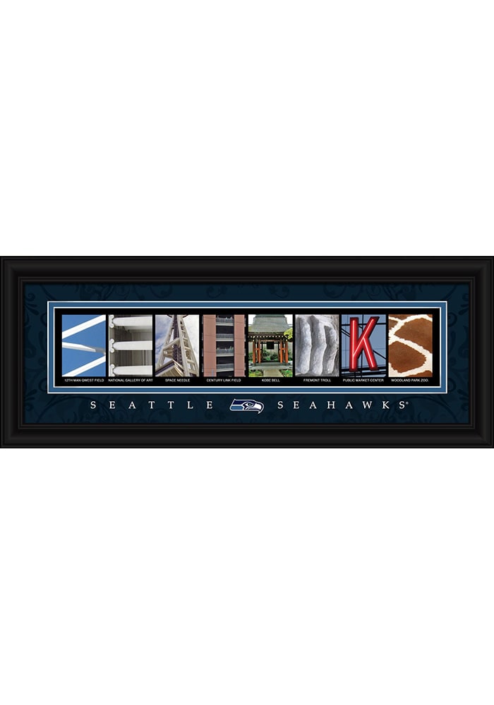 Seattle Seahawks 8x20 framed letter art Framed Posters