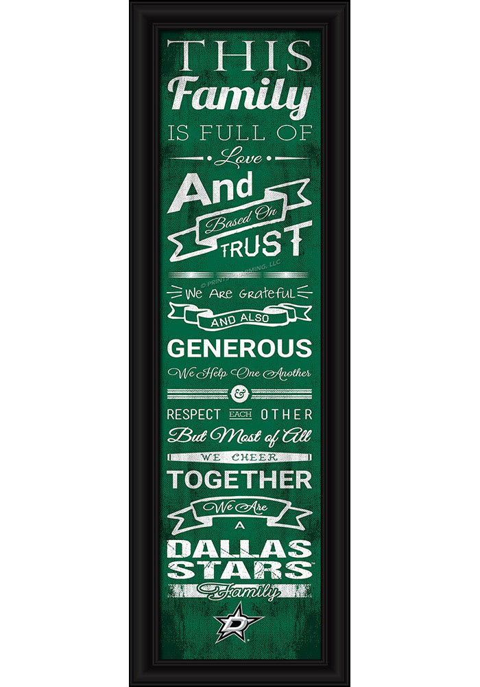 Dallas Stars 8x24 Framed Posters