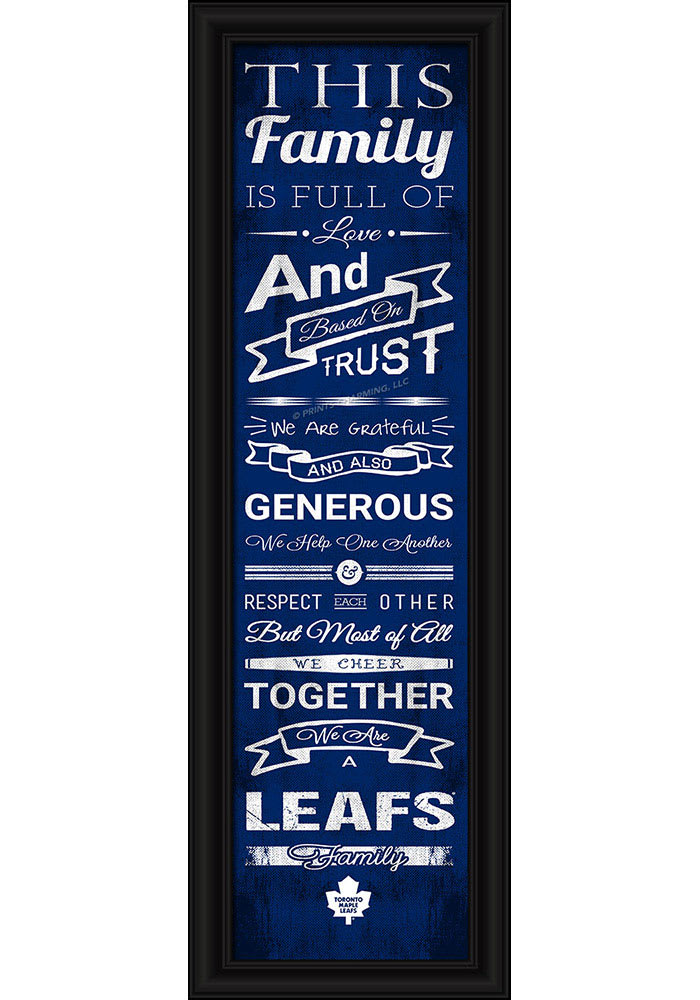 Toronto Maple Leafs 8x24 Framed Posters
