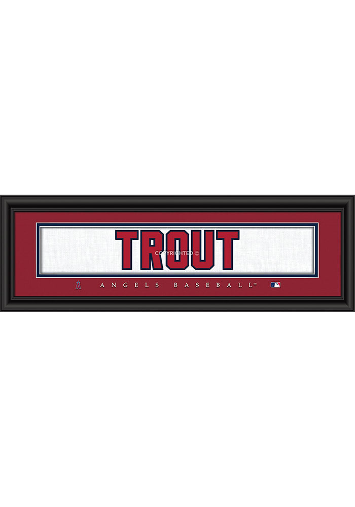 Mike Trout Los Angeles Angels 8x24 Framed Posters