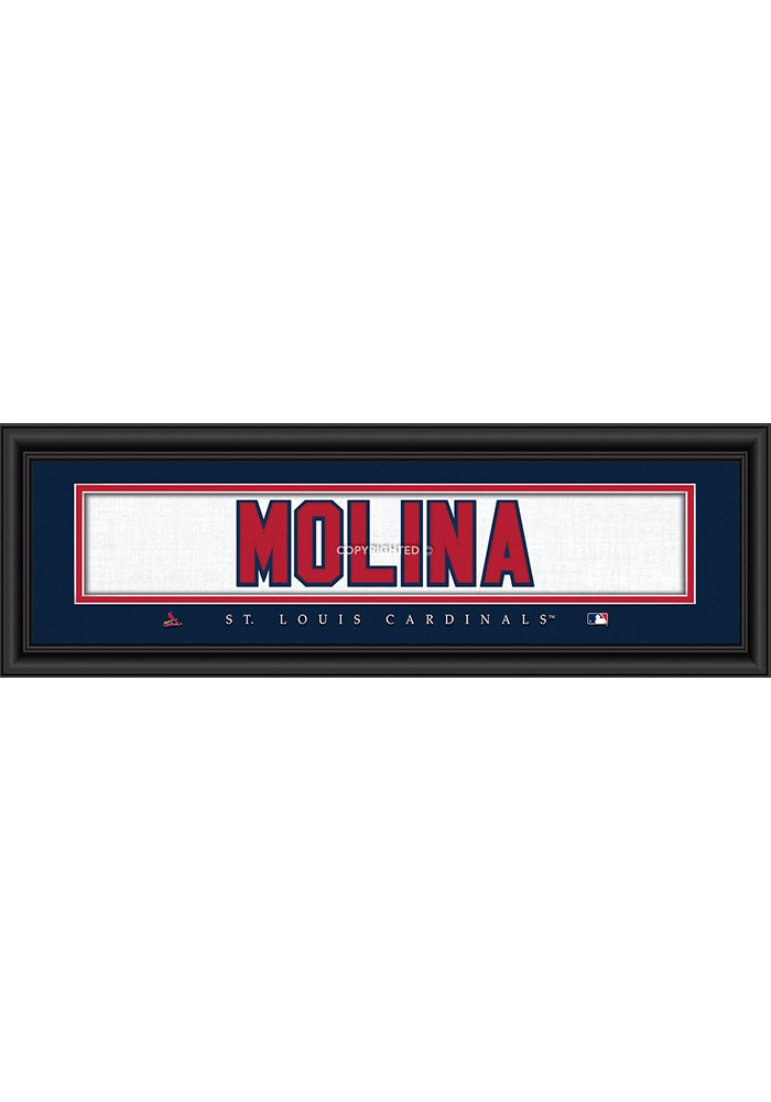 Yadier Molina St Louis Cardinals 8x24 Framed Posters