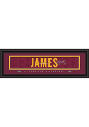 LeBron James Cleveland Cavaliers 8x24 Signature Framed Posters