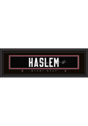 Udonis Haslem Miami Heat 8x24 Signature Framed Posters