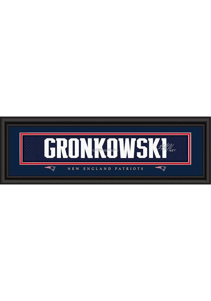 Rob Gronkowski New England Patriots 8x24 Signature Framed Posters