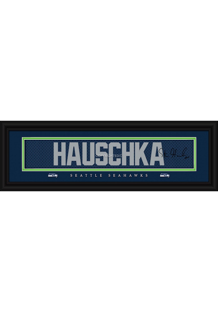 Steven Hauschka Seattle Seahawks 8x24 Signature Framed Posters