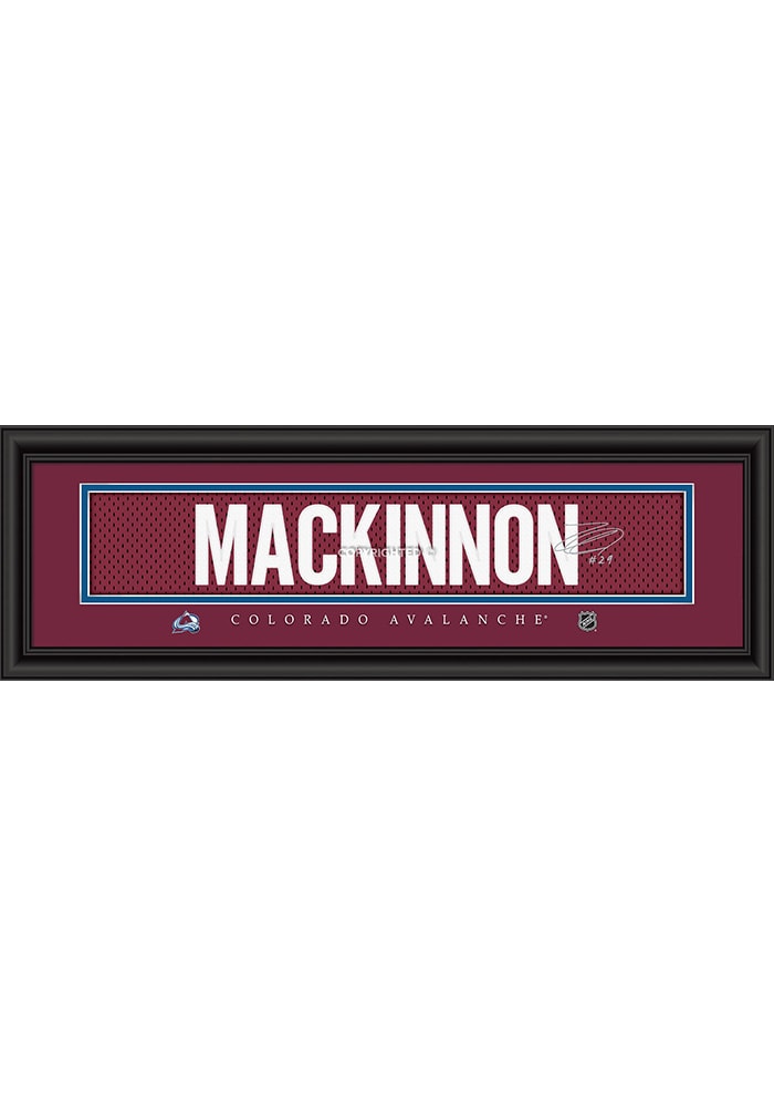 Nathan MacKinnon Colorado Avalanche 8x24 Signature Framed Posters
