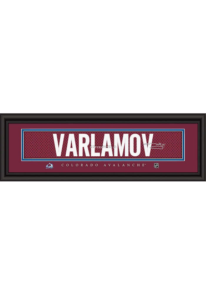 Semyon Varlamov Colorado Avalanche 8x24 Signature Framed Posters