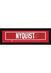Gustav Nyquist Detroit Red Wings 8x24 Signature Framed Posters