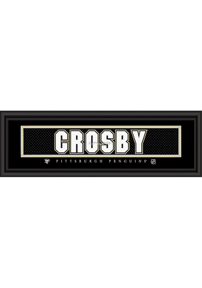 Sidney Crosby Pittsburgh Penguins 8x24 Signature Framed Posters