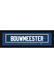 Jay Bouwmeester St Louis Blues 8x24 Signature Framed Posters