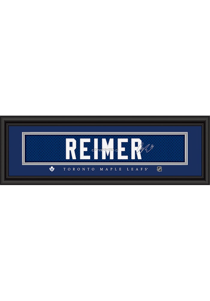 James Reimer Toronto Maple Leafs 8x24 Signature Framed Posters