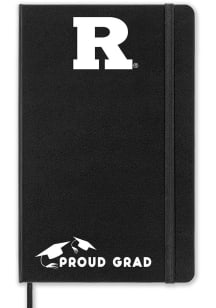 Black Rutgers Scarlet Knights Proud Grad team logo Notebook and Folder