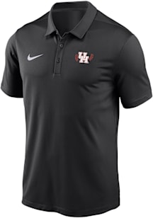 Nike Houston Cougars Mens Black Football Victory Dri-Fit Heritage Short Sleeve Polo