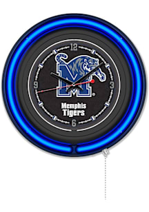 Memphis Tigers Double Neon Wall Clock