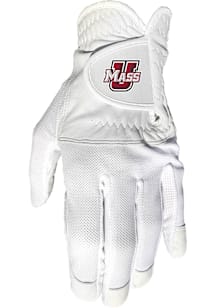 Massachusetts Minutemen White Cool Mesh Golf Gloves