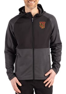 Cutter and Buck Tuskegee University Mens Black Peshastin Long Sleeve Full Zip Jacket