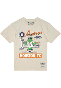 Mitchell and Ness Houston Astros White Deli DTG Short Sleeve T Shirt