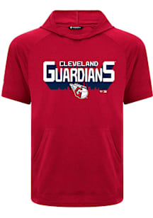 Levelwear Cleveland Guardians Red Phase Retro 3D Short Sleeve Hoods