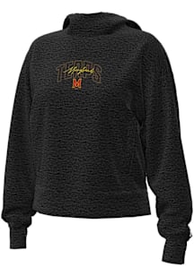 Womens Maryland Terrapins Black Under Armour Armour Hooded Sweatshirt