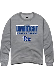 Tyler Umbright Rally Mens Graphite Pitt Panthers NIL Stacked Box Player Crew