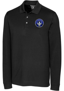 Cutter and Buck Montreal Impact Black Advantage Pique Big and Tall Polo