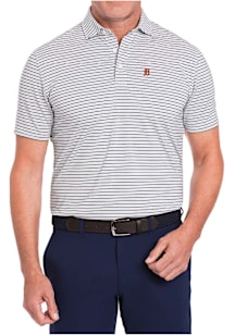 Holderness and Bourne Detroit Tigers Mens Blue Turnbill Short Sleeve Fashion Polo