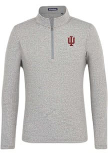 Turtleson Indiana Hoosiers Mens Black Ciro Long Sleeve Qtr Zip Pullover