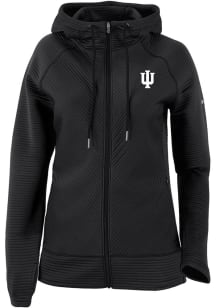 Womens Indiana Hoosiers Black Columbia Pack It Up Long Sleeve Full Zip Jacket