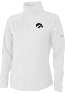 Columbia Iowa Hawkeyes Womens White Fairway Friends Light Weight Jacket